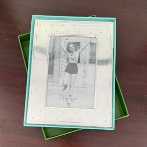 Kate Spade x Lenox NIB Larabee Dot silver plated picture frame